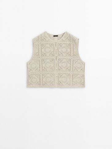 Crochet vest | Massimo Dutti UK