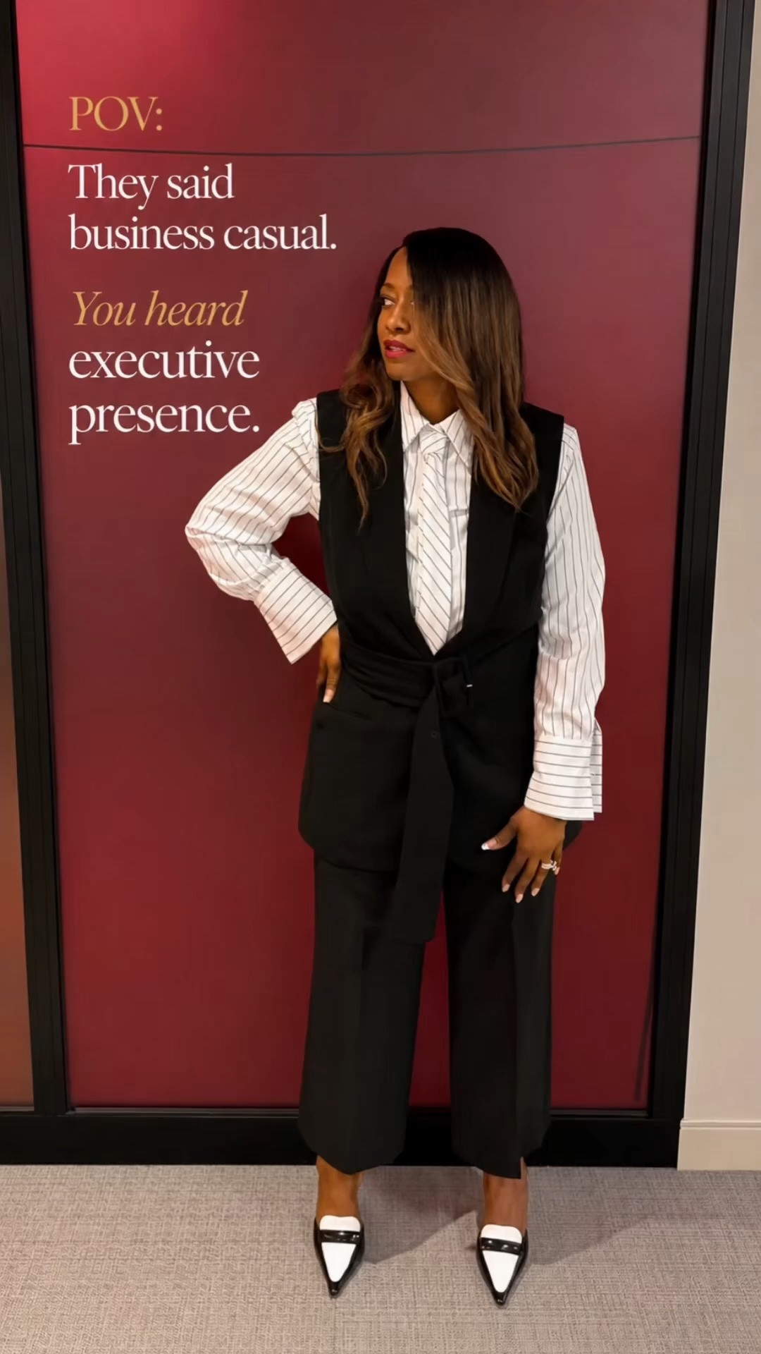 Business casual was the dress code… but executive presence showed up. ✨

A crisp button-down, tailored layers, and a little confidence can take any office look from standard to standout. Because style isn't just about what you wear—it's about how you show up.

Corporate chic, polished details, and a reminder that professionalism never has to be boring.

#CorporateChic #ExecutivePresence #WorkwearStyle #OfficeStyle #BusinessCasual #WomenInBusiness #ProfessionalStyle #OOTD #FashionOver50 #DallasCreator #StyleInspo #CorporateFashion

#LTKootd #LTKOver40 #LTKMidsize