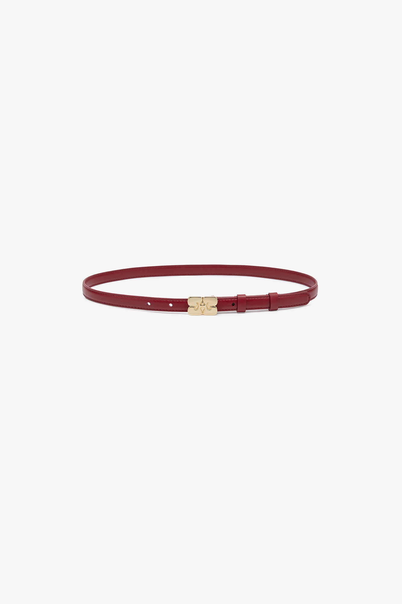 Kat Small Belt in Red | Ganni