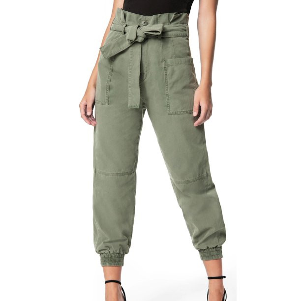 Womens Pants Paperbag Utility Jogger High-Waist 29 | Walmart (US)