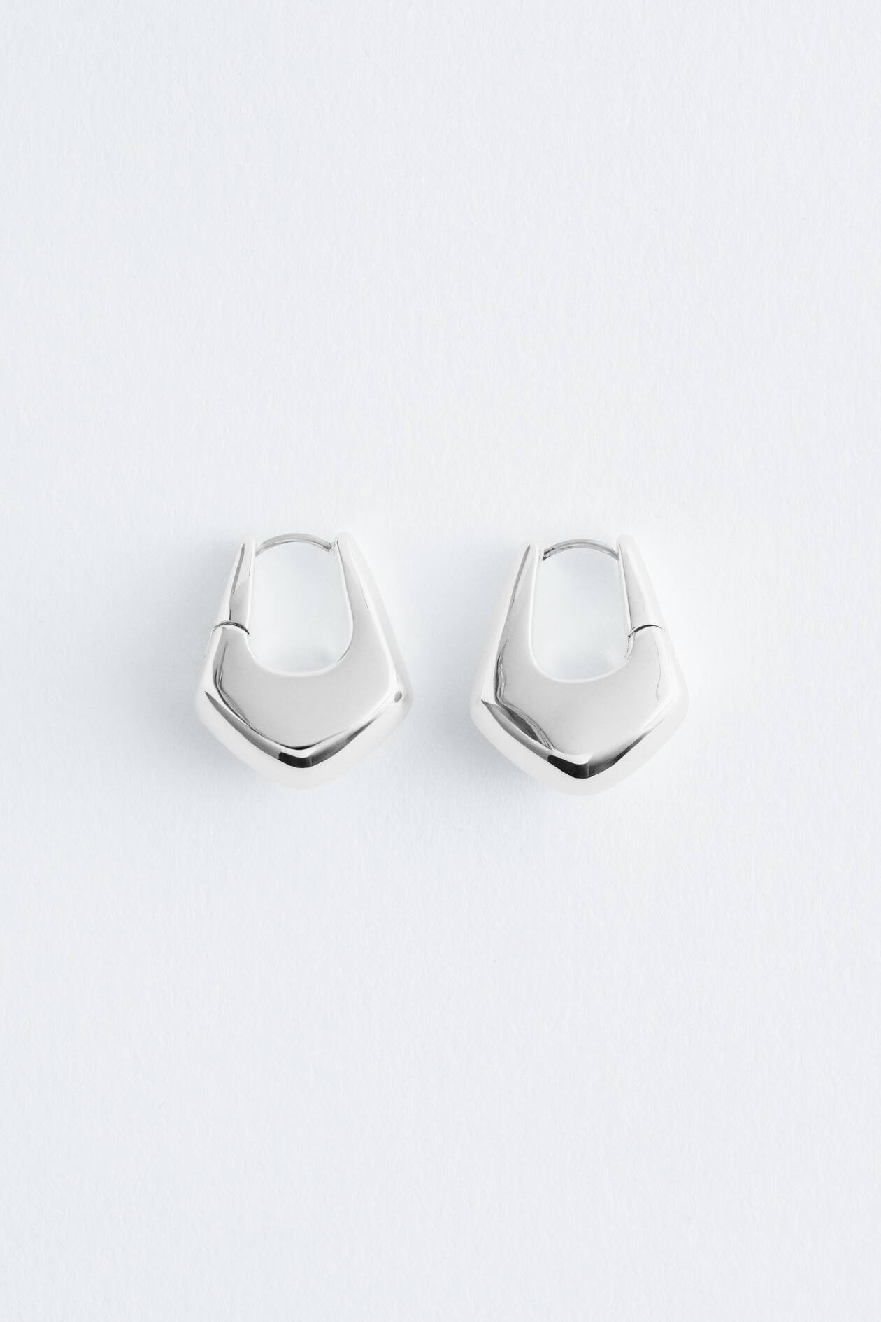 Angular Bell Hoop Earrings | H&M (UK, MY, IN, SG, PH, TW, HK)