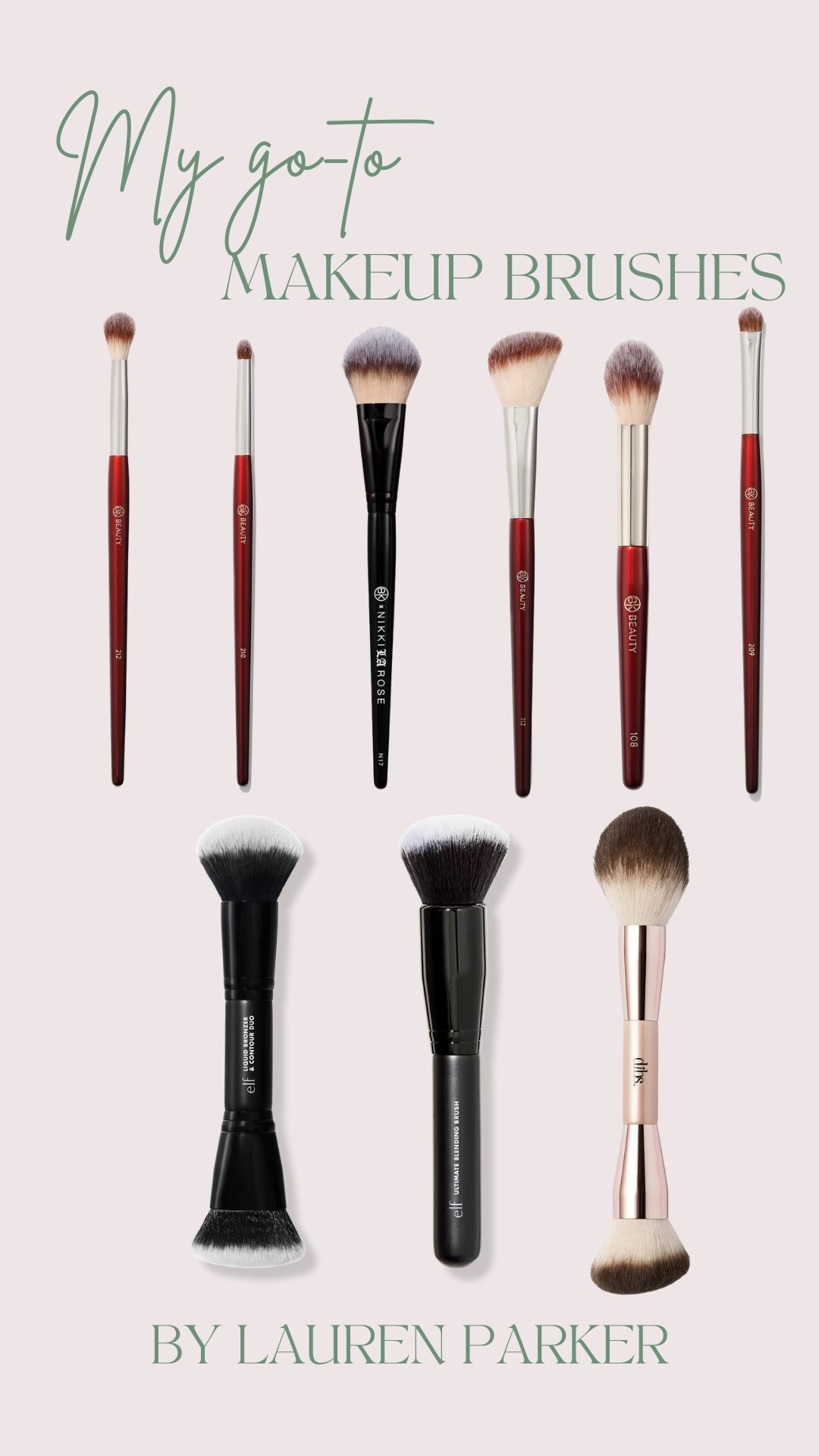 My go-to makeup brushes! I use these on almost every client and have them in my personal makeup bag too ❤️

#LTKBeauty #LTKSeasonal