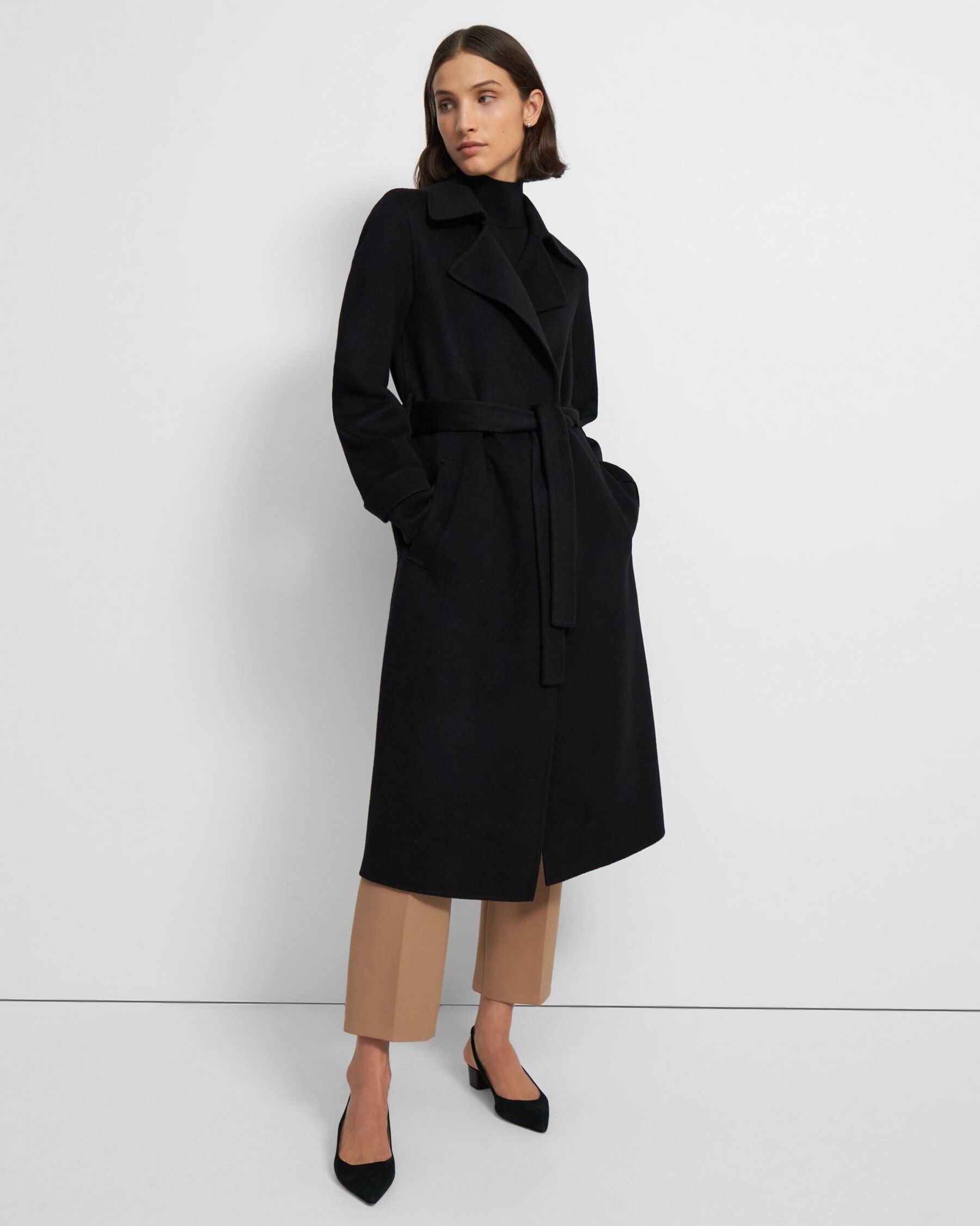 Long Oaklane Trench Coat in Cashmere | Theory