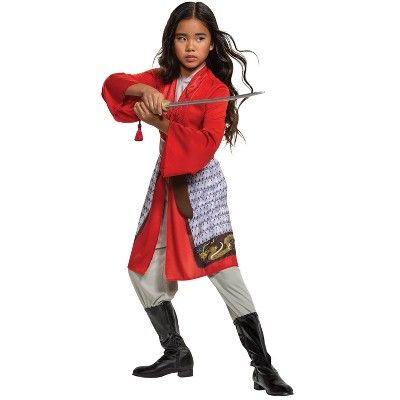 Kids' Mulan Hero Red Dress Classic Halloween Costume | Target