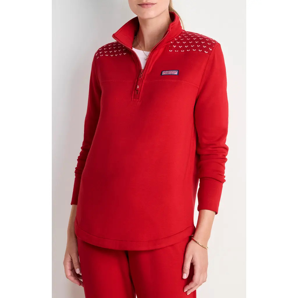 vineyard vines Dreamcloth® Relaxed Shep Shirt in Red Velvet at Nordstrom, Size X-Small | Nordstrom