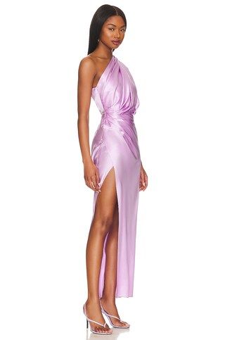 The Sei x REVOLVE Asymmetrical Draped Midi Dress in Lavender from Revolve.com | Revolve Clothing (Global)