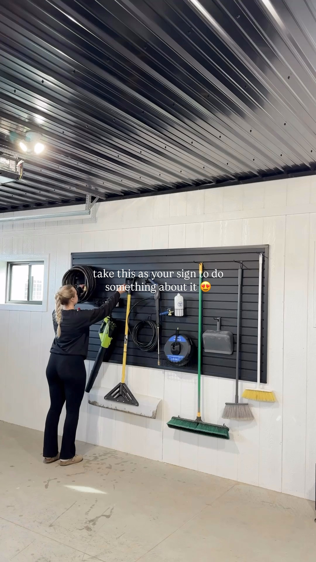 #ad POV your garage finally feels organized ✨

This slat wall from @Wayfair is such a simple way to clean things up for spring!! It took less than an hour to install and I loveee the minimal, modern look

#wayfair #wayfairpartner #springcleaning