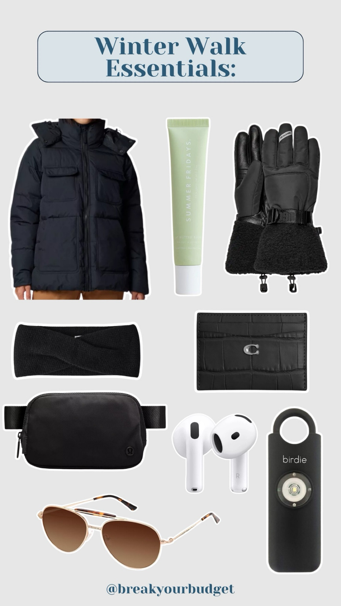 My winter walk essentials #WinterWalk #HotGirlWalk #WorkOut #WalkingEssentials #BreakYourBudget

#LTKFitness #LTKActive #LTKSeasonal