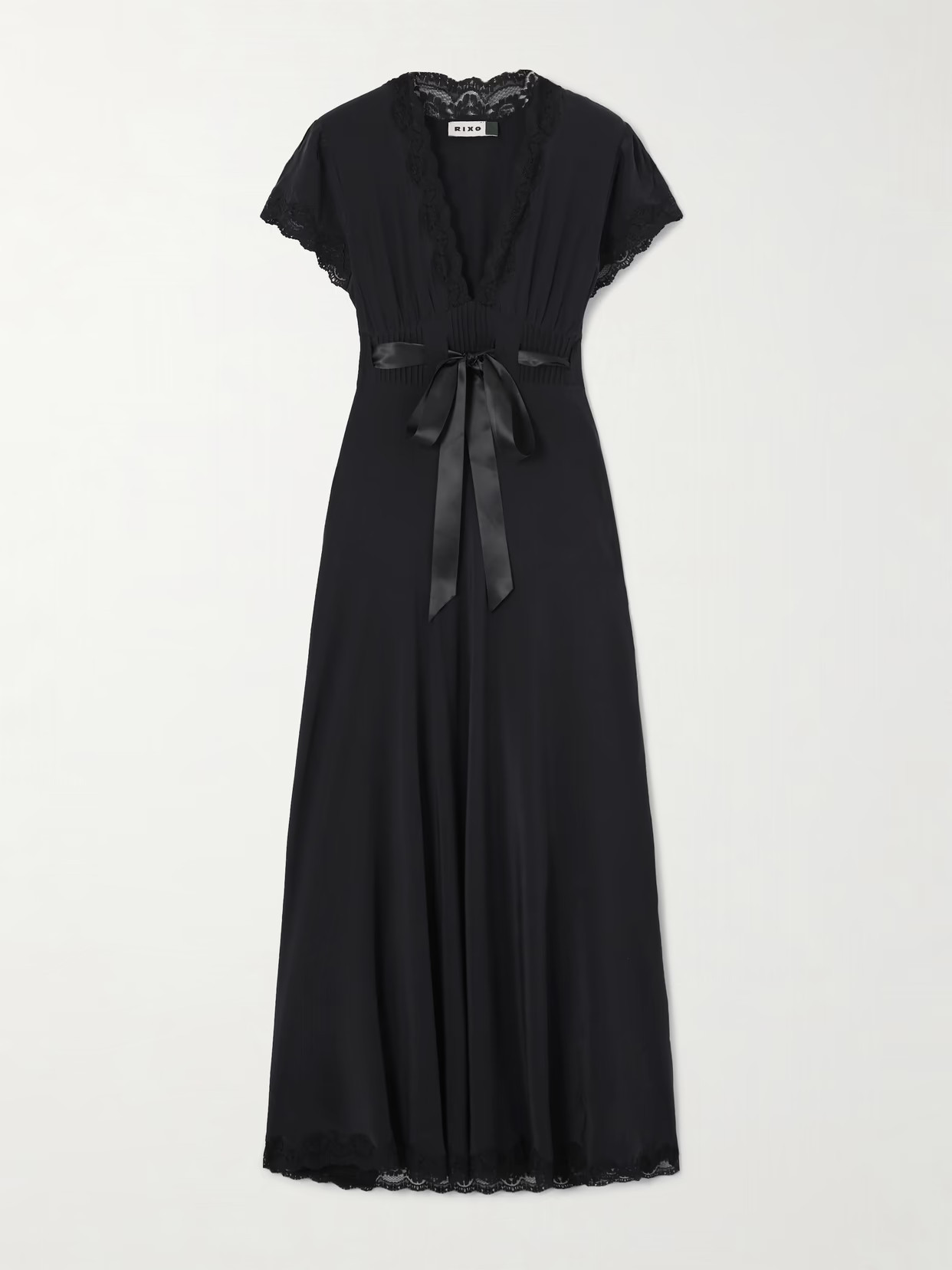 RIXO - Marlice Silk-chiffon Gown - Black | NET-A-PORTER (US)