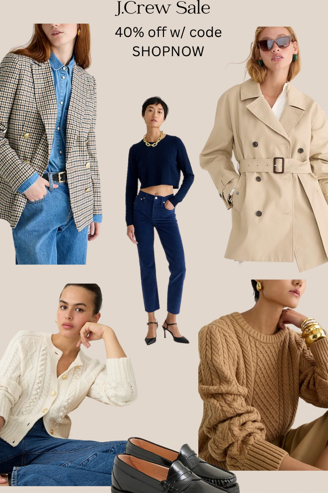Fall Fashion, J.Crew, Trench Coat, Sweaters, Blazer, Corduroy Pants, Loafers 

#LTKsalealert #LTKSale #LTKSeasonal