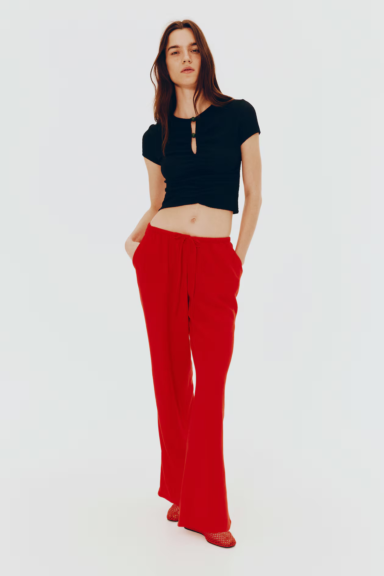 Straight-Leg Drawstring Pants | H&M (US + CA)