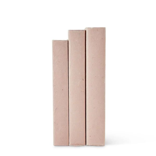 Soft Blush Parchment Decorative Books | Caitlin Wilson Design