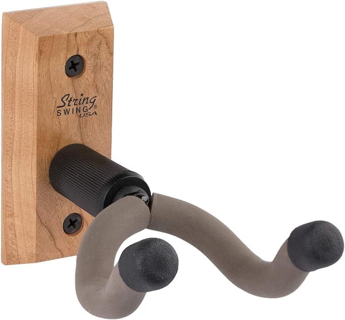 String Swing CC01K-C Guitar Hanger Wall Mount for Acoustic and Electric Guitars - Cherry | Amazon (US)