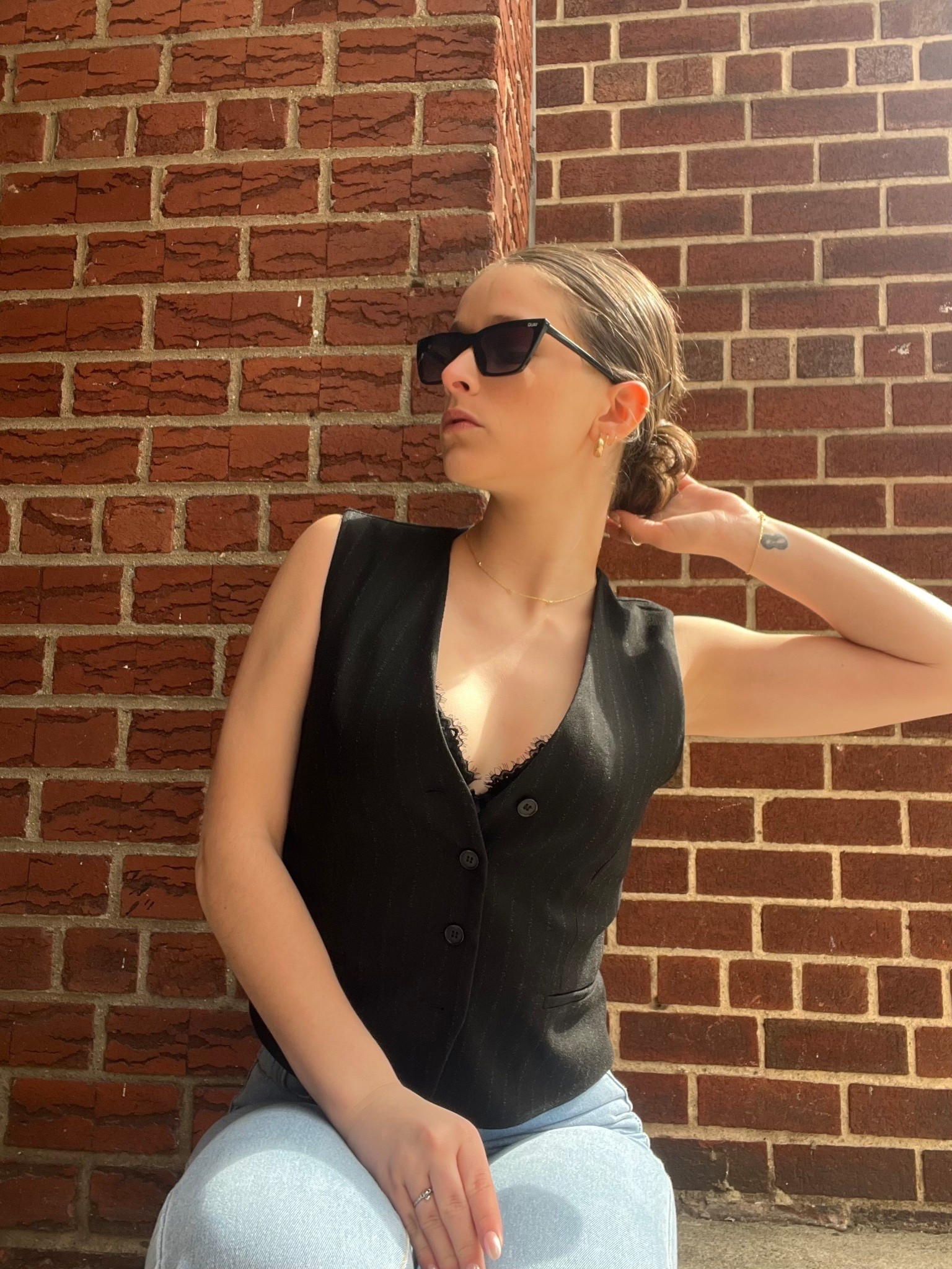 A little simple fit idea for anyone into the vest trend 🤷🏻‍♀️

#LTKStyleTip #LTKPetite