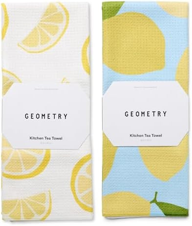 GEOMETRY Tea Towels – Spring & Summer Collection – Quick-Dry, Ultra-Absorbent, Reusable Micro... | Amazon (US)