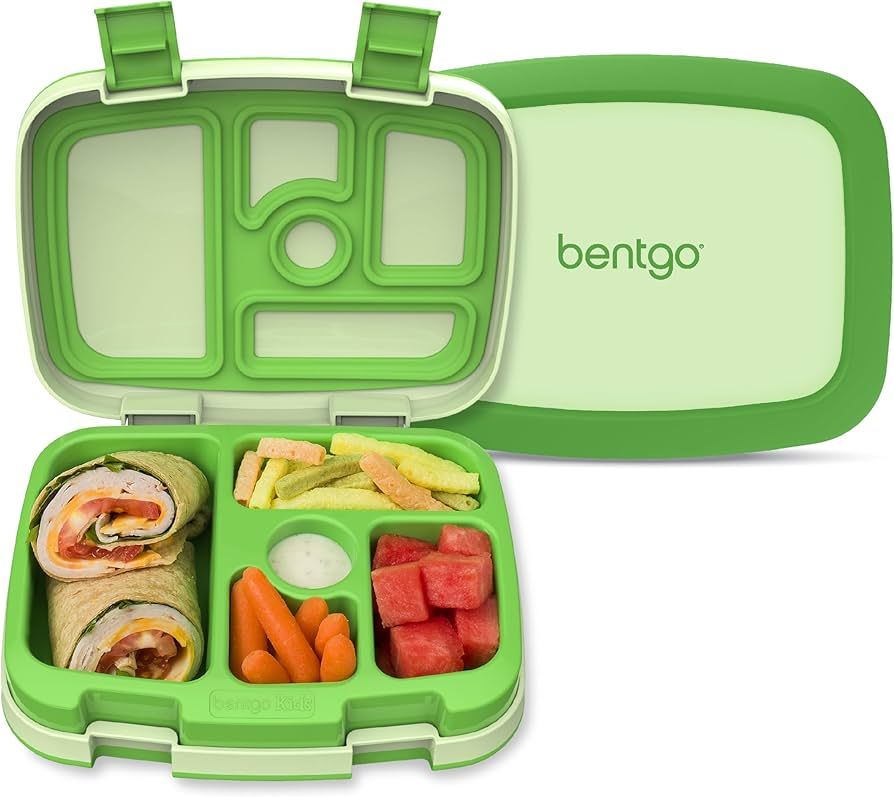 Bentgo® Kids Bento-Style 5-Compartment Leak-Proof Lunch Box - Ideal Portion Sizes for Ages 3 to ... | Amazon (US)