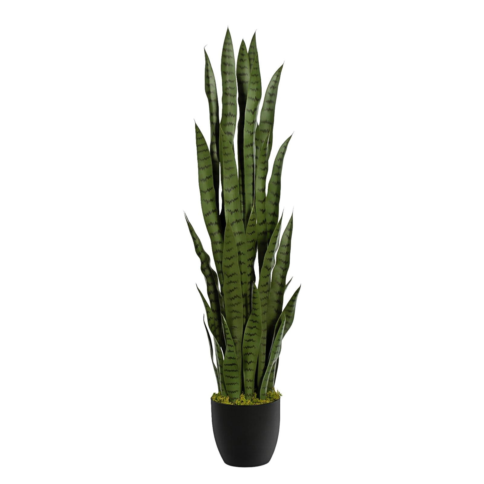 4ft Artificial Snake Plant – 46in Faux Sansevieria Plants, Fake Floor Plant for Indoor Outdoor,... | Amazon (US)