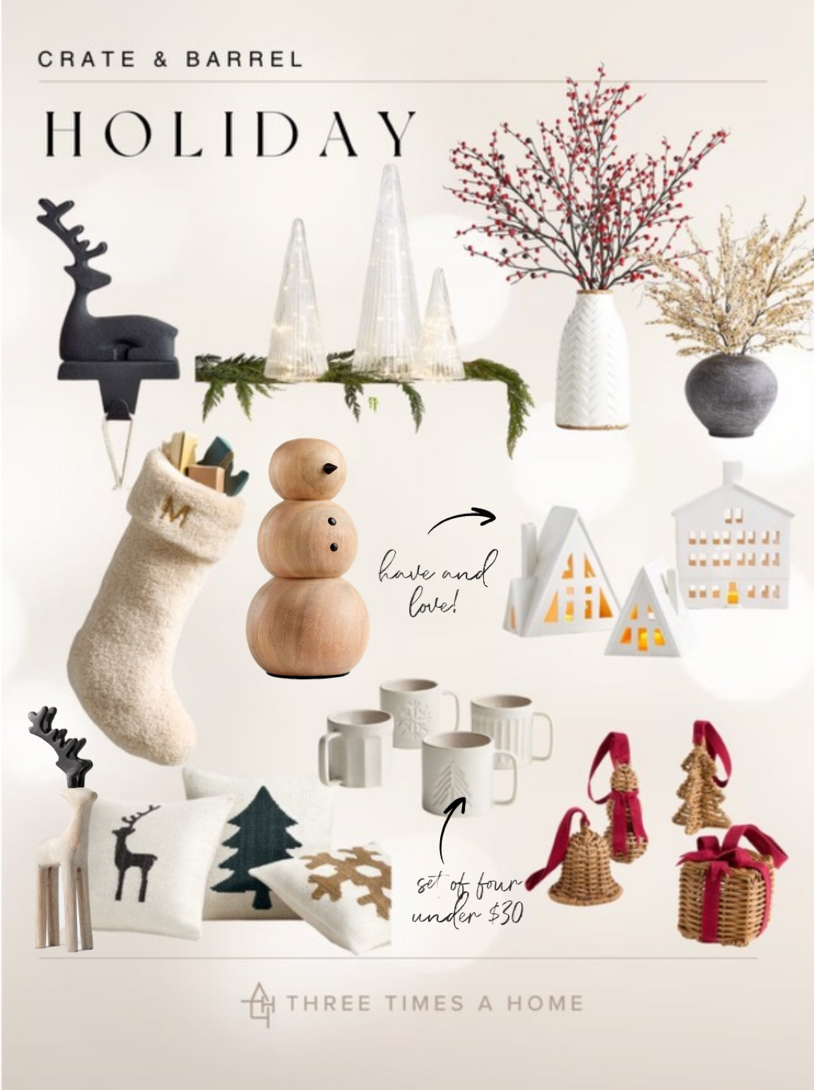 Crate and barrel holiday finds 2024 

#LTKHome #LTKHoliday #LTKStyleTip
