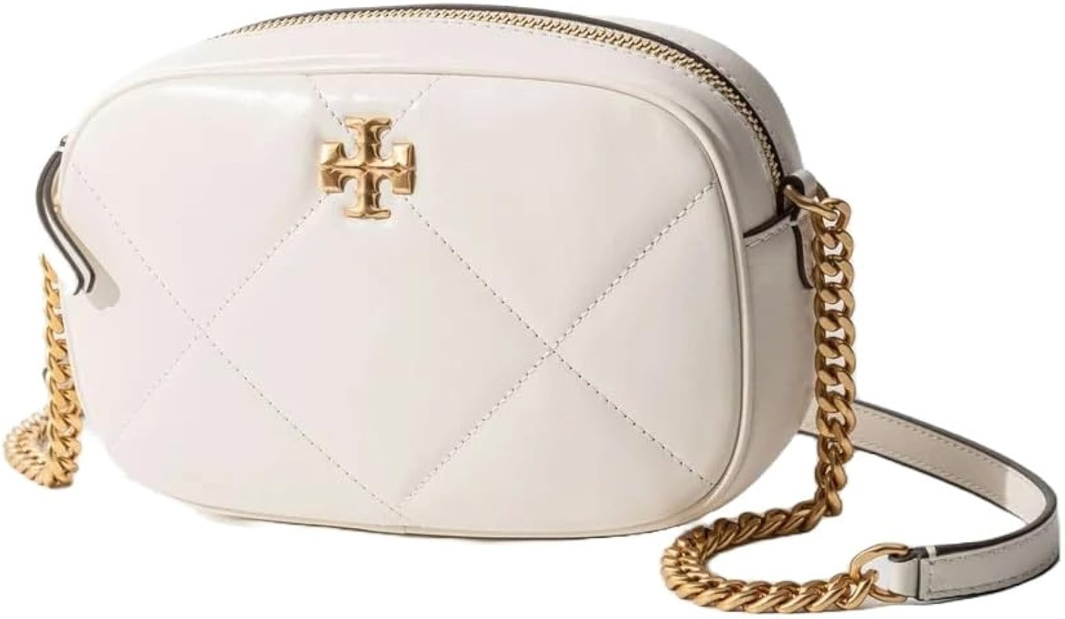 Tory Burch Women's Kira Leather Diamond Quilt Camera Bag | Amazon (US)