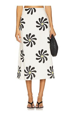 Cala de la Cruz Fabiana Skirt in Riviera Ivory from Revolve.com | Revolve Clothing (Global)