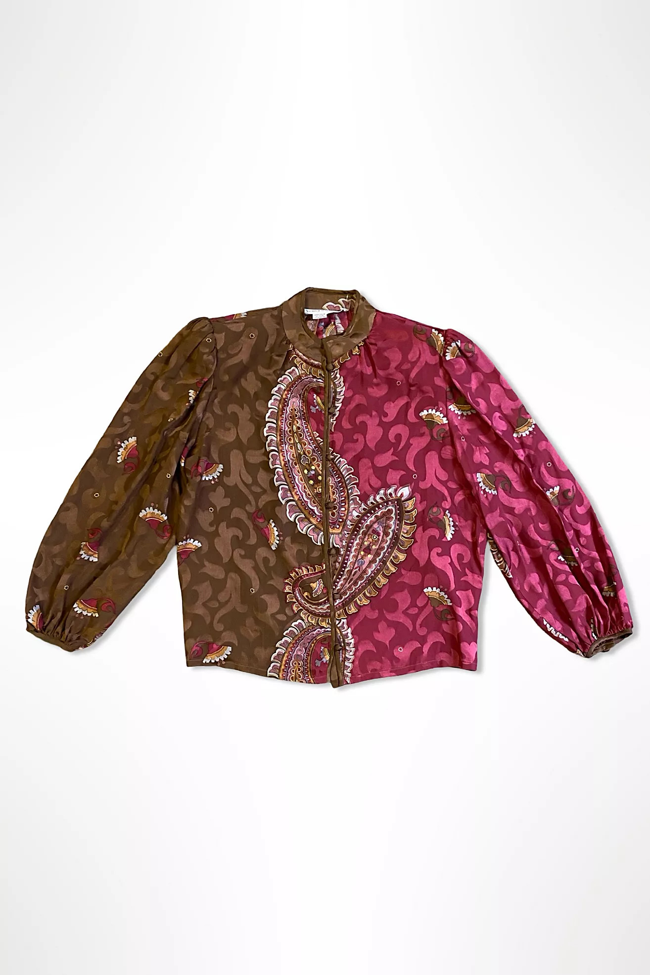 1980s Paisley Silk Print Blouse Selected By Ritual Vintage | Free People (Global - UK&FR Excluded)