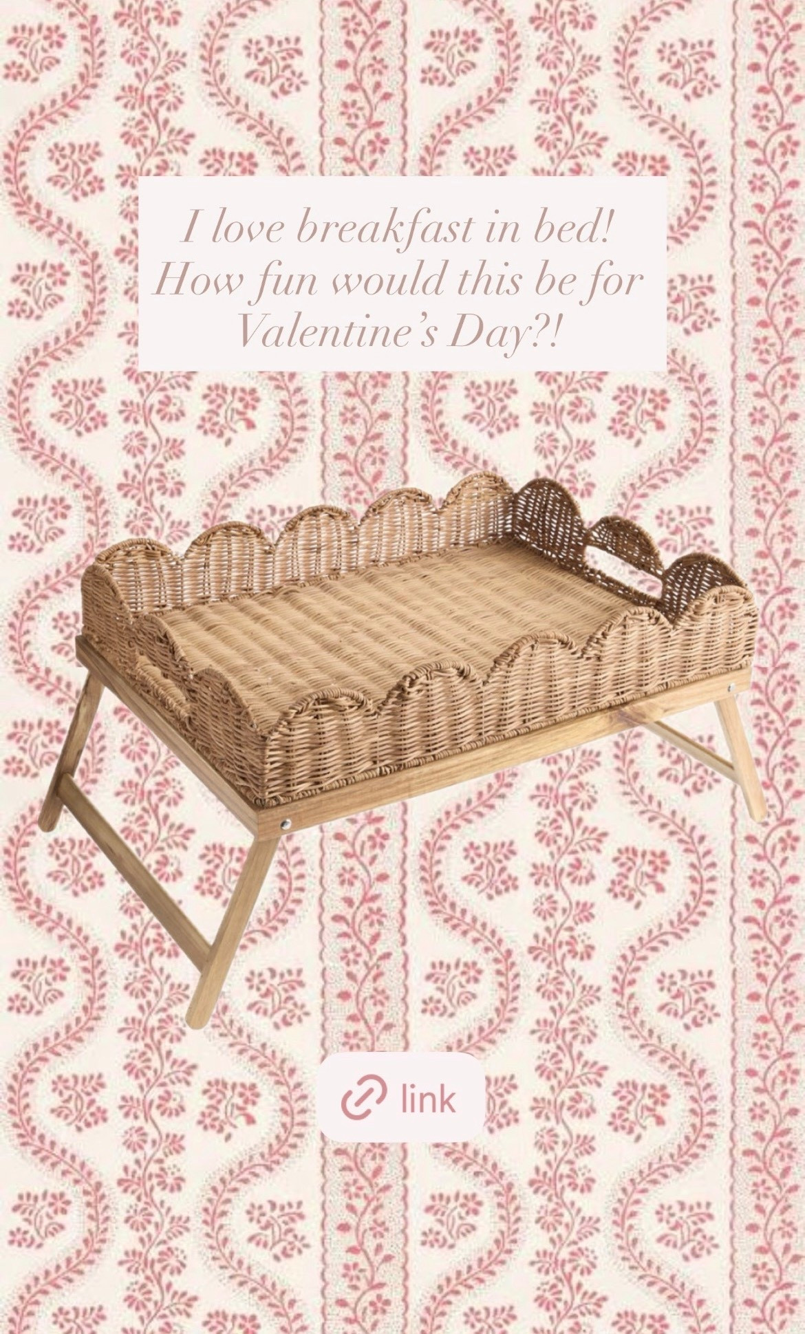 Adorable scalloped breakfast in bed tray!!🤍🤍

#LTKdayinmylife #LTKgrwm #LTKValentine