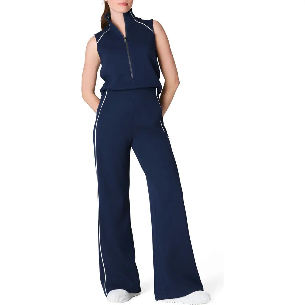 SPANX® AirPiqué Jumpsuit in Timeless Navy at Nordstrom Rack, Size X-Large | Nordstrom Rack