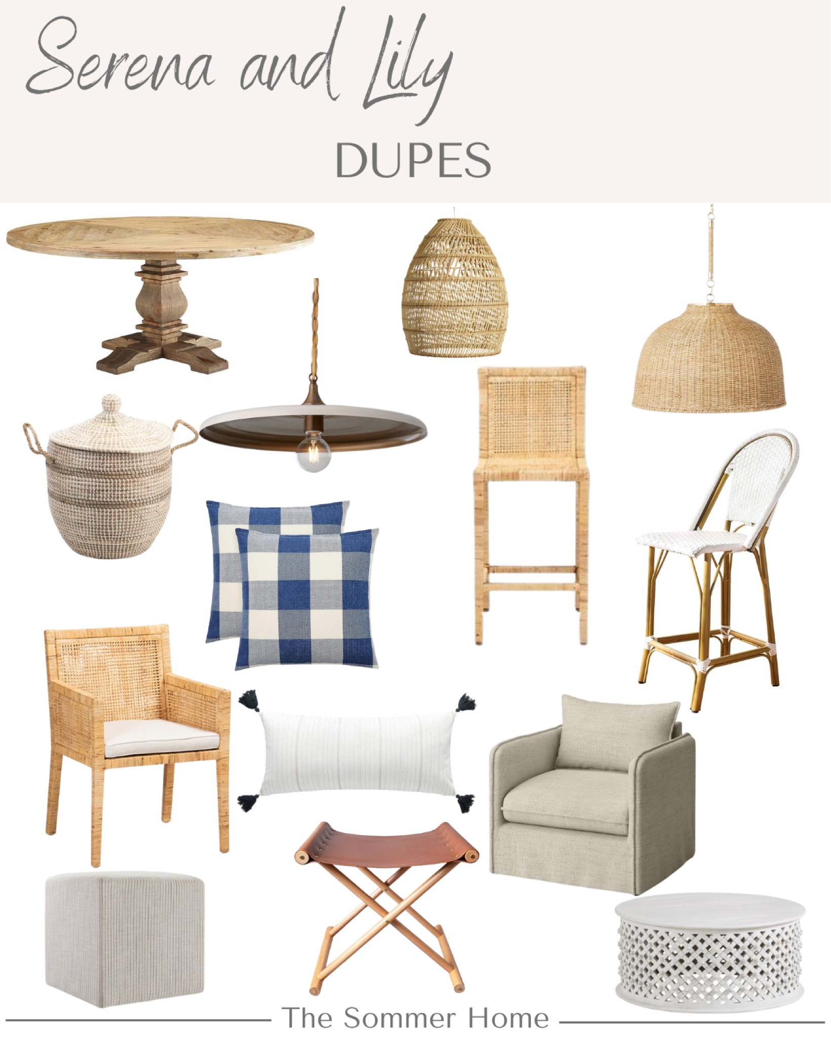 The best Serena and Lily look for less pieces!

Living room 
Bedroom 
Kitchen
Dining room

#LTKhome #LTKFind #LTKsalealert