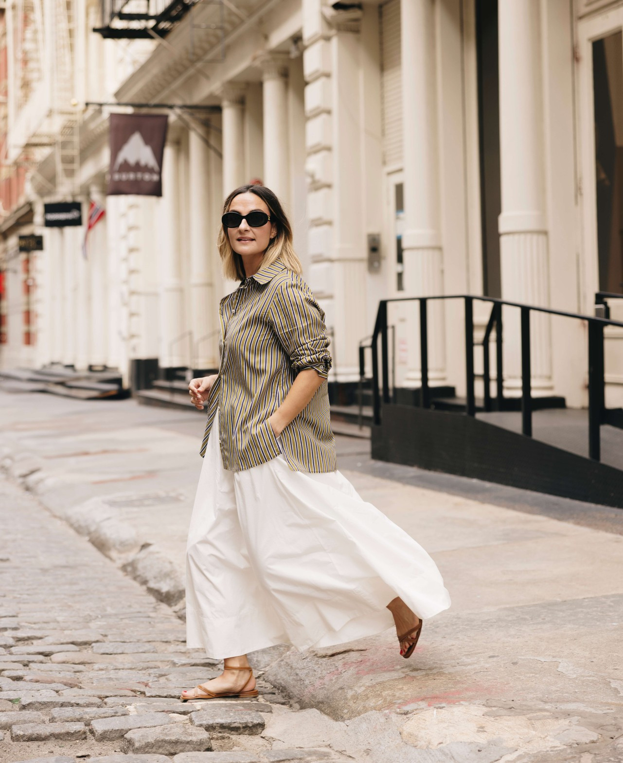 Easy poplin skirt outfit idea for spring that can easily worn into summer! 

 #LTKootd #LTKSeasonal