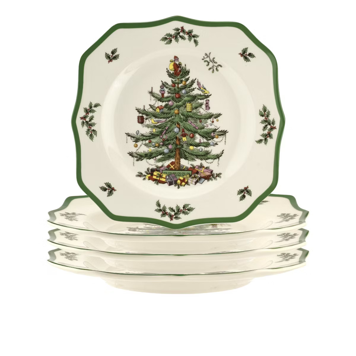 Spode Christmas Tree Scalloped Dinner Plate | Target