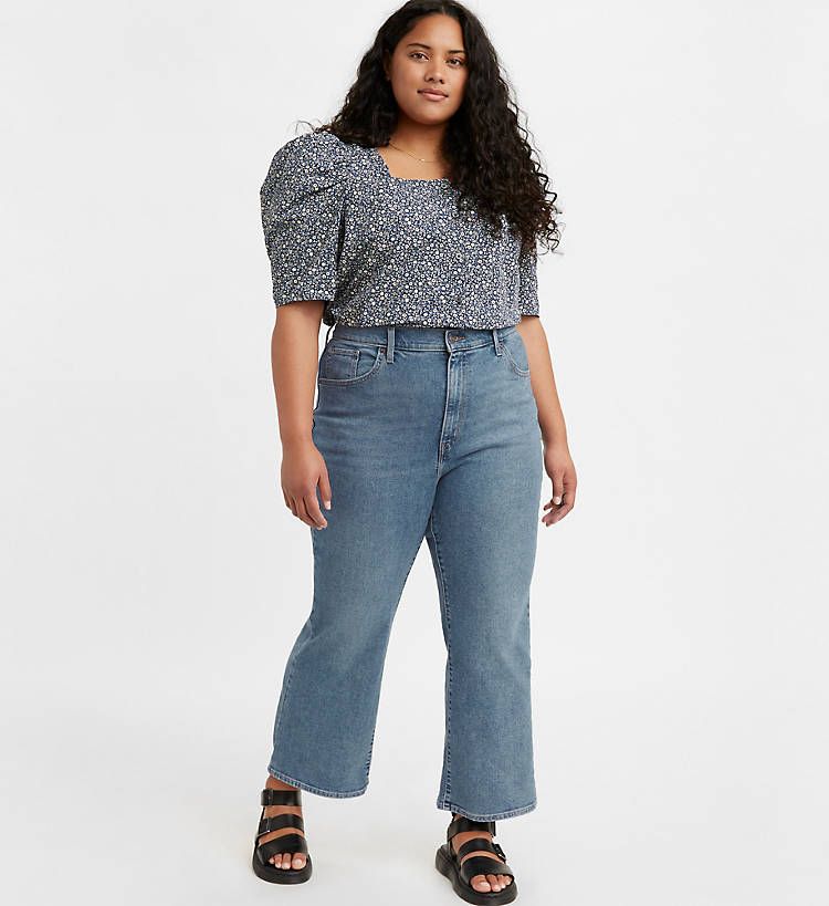 High Rise Cropped Flare Women's Jeans (plus Size) | LEVI'S (US)