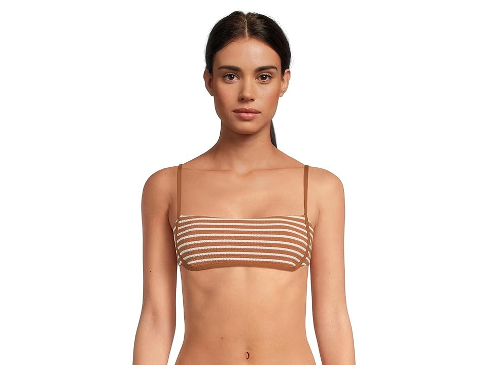 L*Space Hazel Top Women's Swimwear Brown Sugar : LG, Nylon/Spandex | Zappos