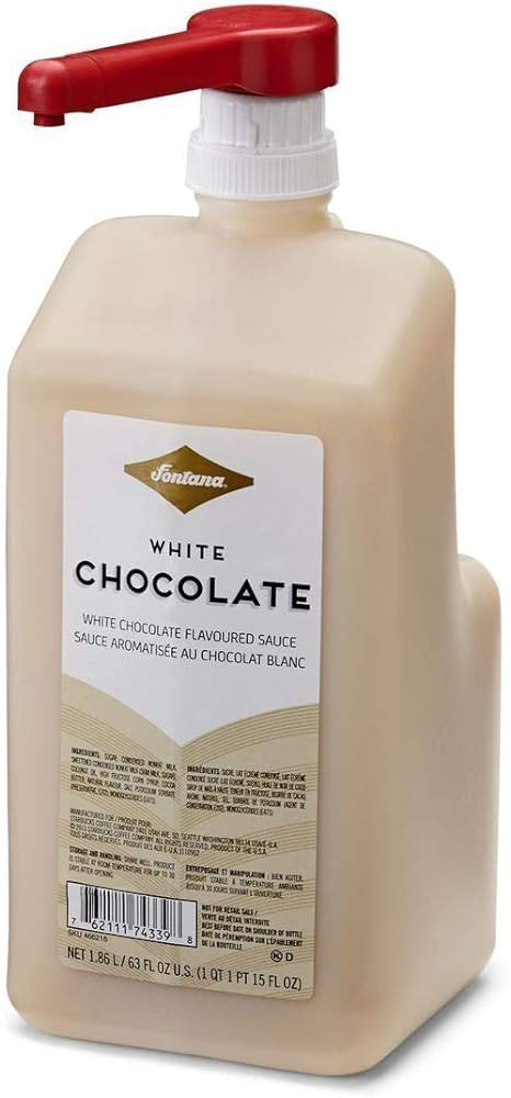 Fontana White Chocolate Mocha Sauce, 63 fl oz | Amazon (US)
