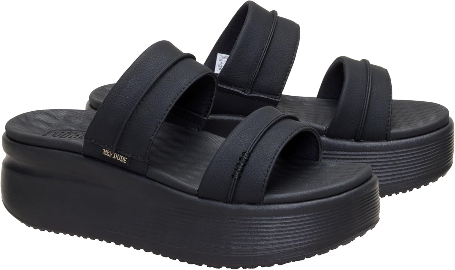 HEYDUDE Womens Austin Slide Classic Platform Sandal | Lightweight Everyday Slide with Contoured E... | Amazon (US)