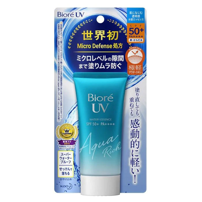 Kao Biore UV Aqua Rich Watery Essence SPF50+ - Walmart.com | Walmart (US)