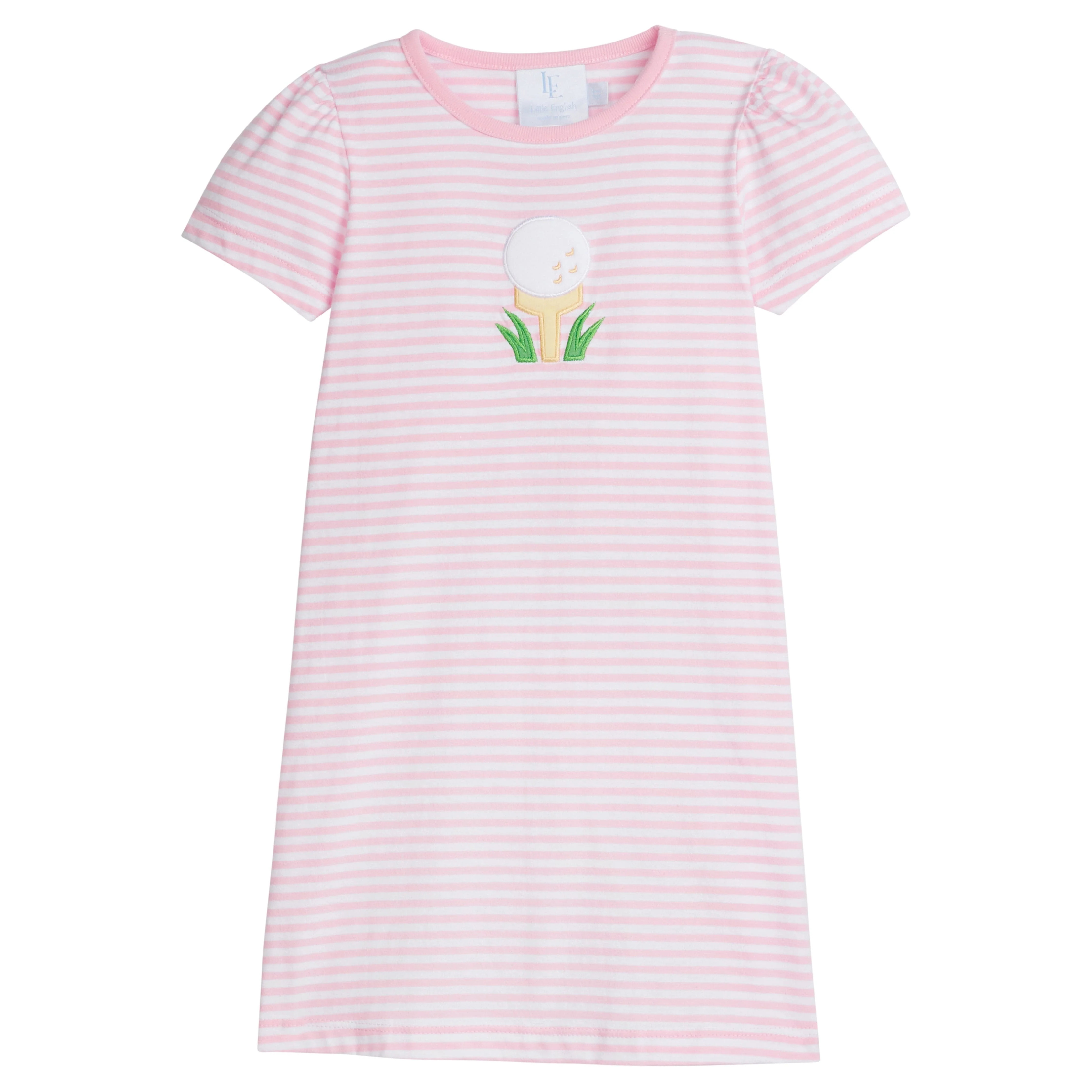 Childrens Golf Tee Dress - Applique Girl's Clothing | Little English