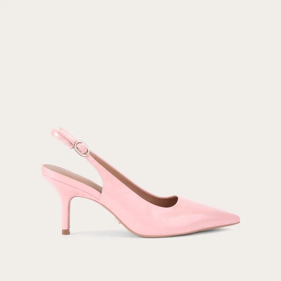 SPIRIT SLING Beige Patent Court Slingback Heel by CARVELA | Carvela