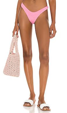 It's Now Cool The 90's Pant Bikini Bottom in Crinkle Pink from Revolve.com | Revolve Clothing (Global)