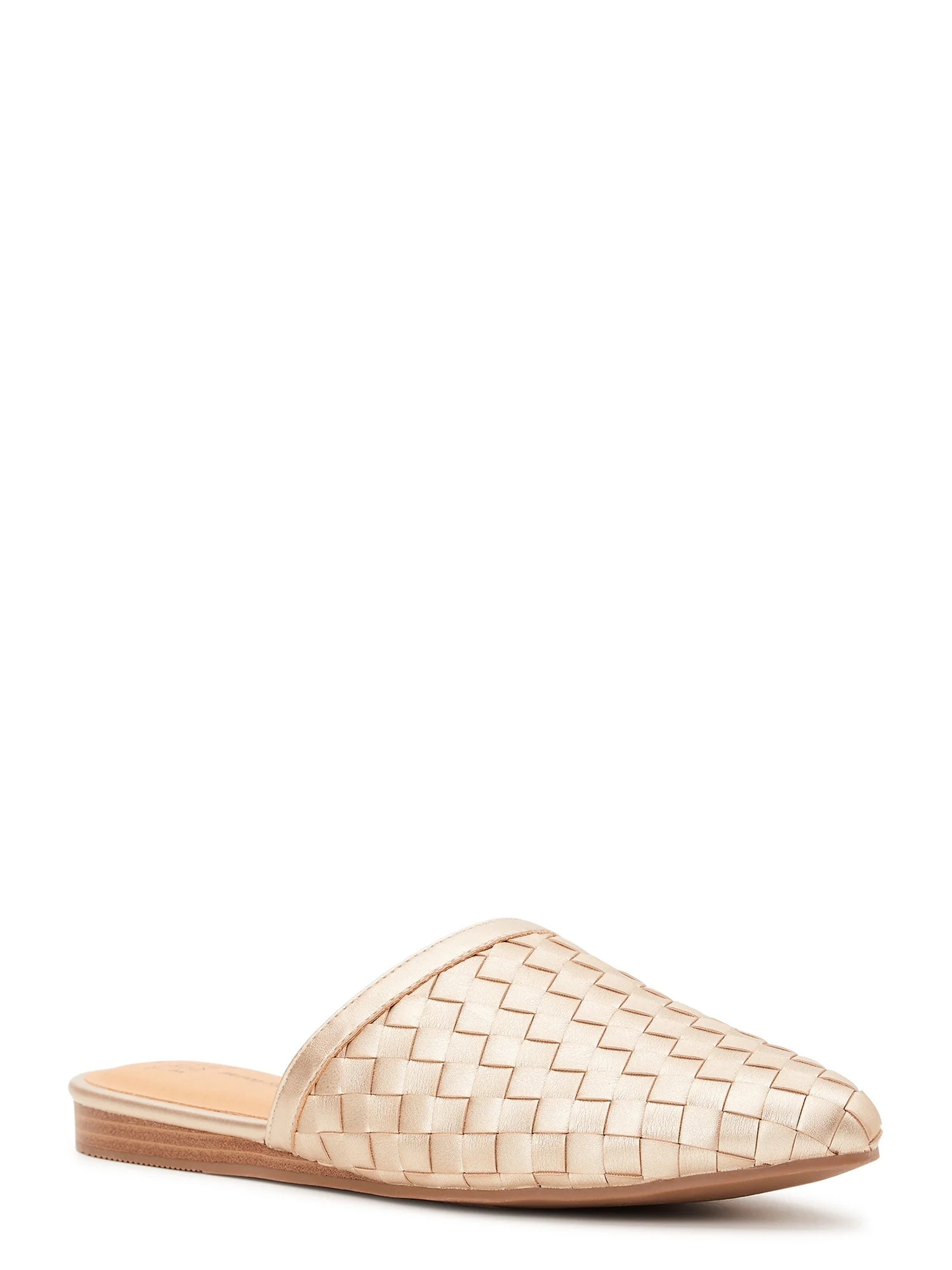 Time and Tru Women's Woven Slip on Dress Mules | Walmart (US)