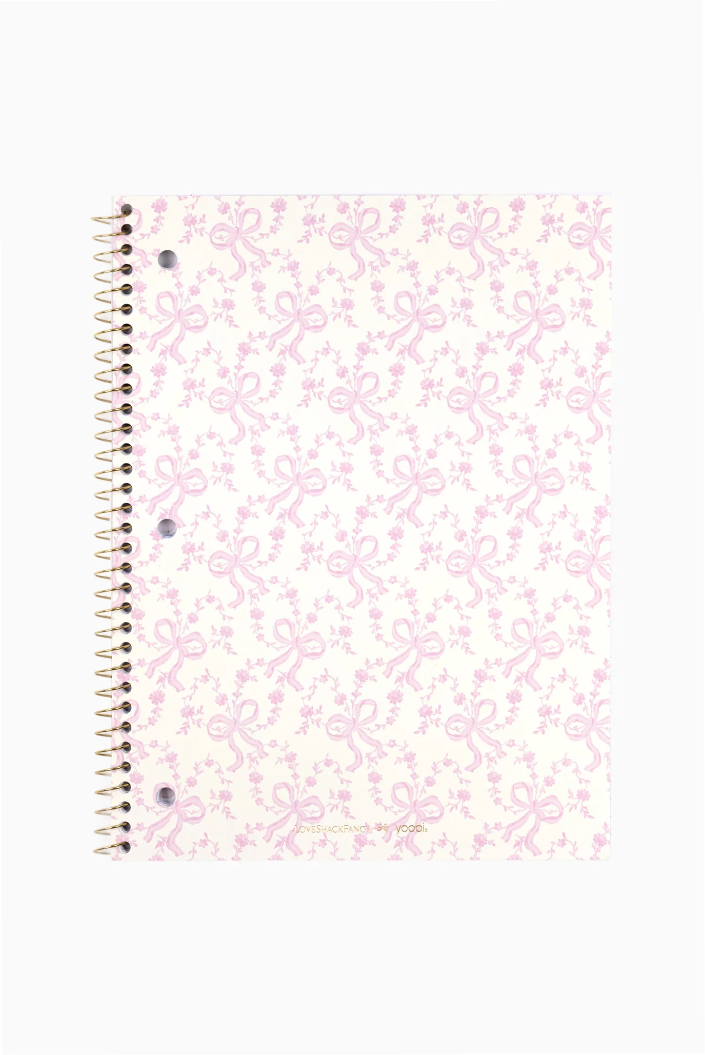 LoveShackFancy \u2502 Yoobi Coquette Bow 1 Subject Notebook | LoveShackFancy