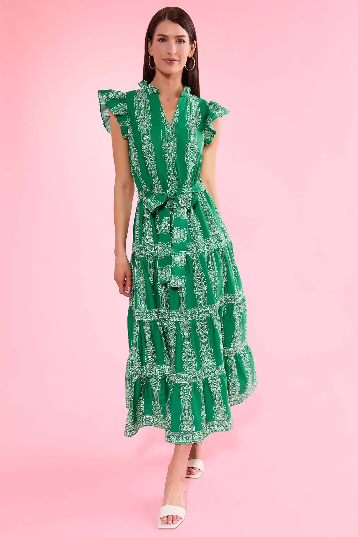 Layla Green Printed Maxi Dress | Avara