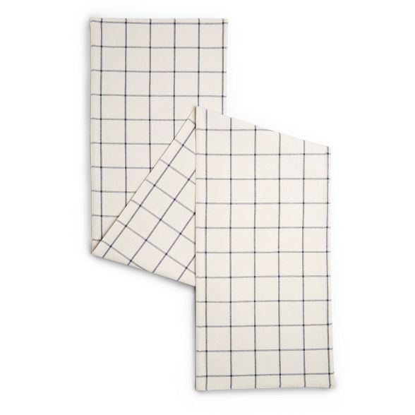 18" x 13" Cotton Window Pane Table Runner - Town & Country Living | Target