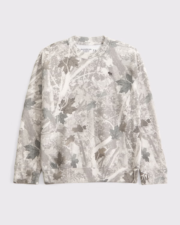 boys essential icon crew sweatshirt | boys tops | Abercrombie.com | Abercrombie & Fitch (US)