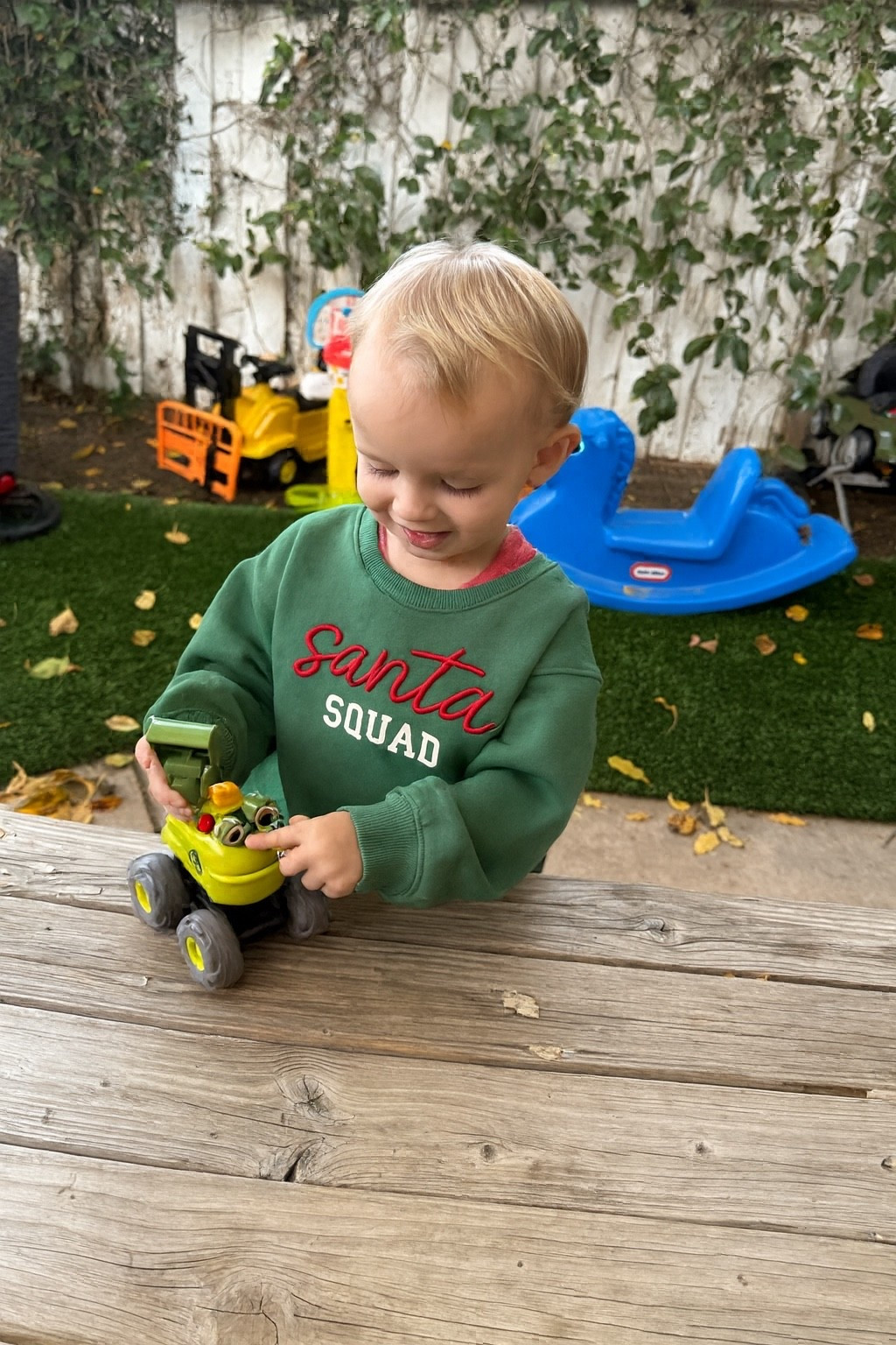 Toddler Santa squad sweatshirt from Target! Christmas toddler outfits  2025 ideas! 

#LTKHoliday #LTKKids #LTKBaby