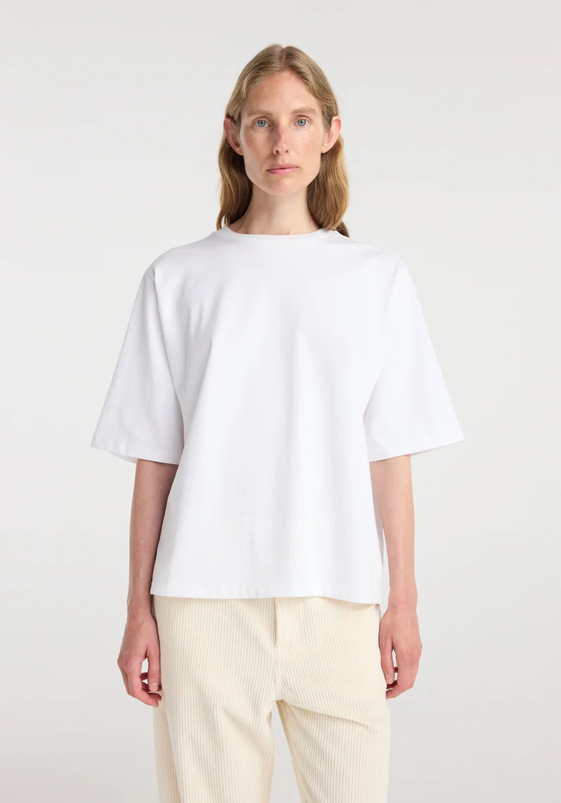 Oversized cotton t-shirt | optic white | Rohe