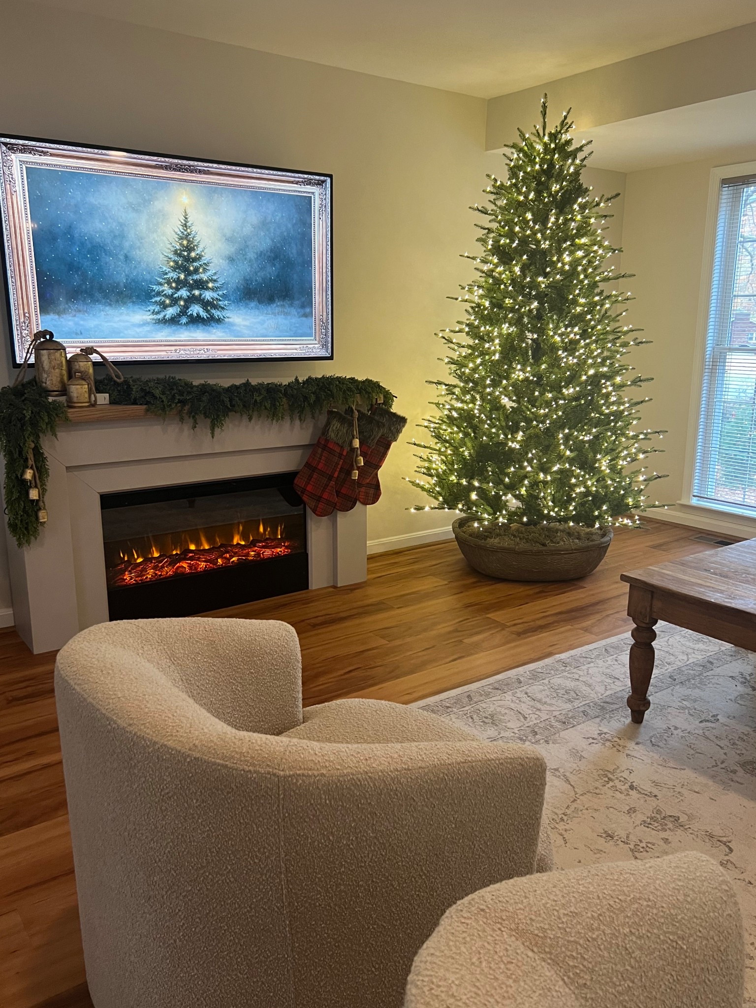 Christmas tree | baskets | fireplace | mantel styling | garland | bells | holiday decor | home decor | cozy Christmas | viral Christmas tree | neutral Christmas | Ralph Lauren Christmas 

#LTKHoliday #LTKSeasonal #LTKCyberWeek