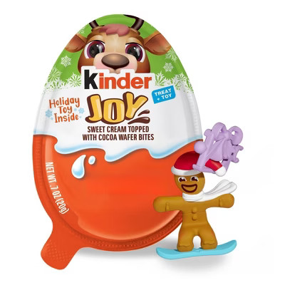 Kinder Joy Christmas Candy Chocolate Egg Stocking Stuffers (Colors May Vary) - 0.7oz | Target