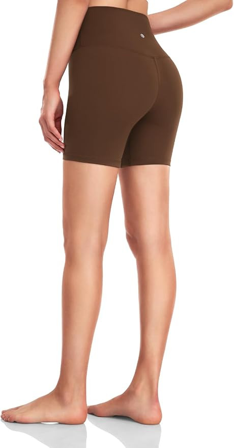 HeyNuts Essential/Workout Pro Biker Shorts for Women, High Waisted Workout Compression Yoga Short... | Amazon (US)