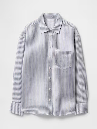 100% Linen Oversized Shirt | Gap (US)