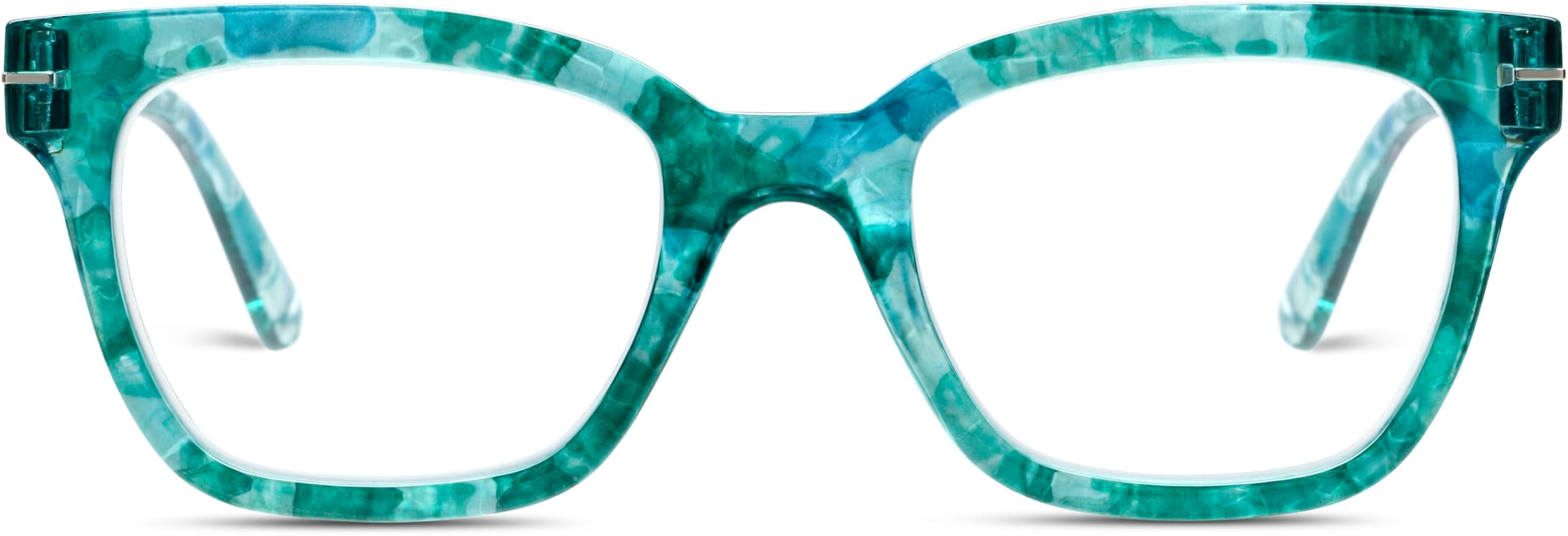 Peepers Blue Light Reading Glasses +1.25, Turquoise Quartz, Buzzworthy | Amazon (US)
